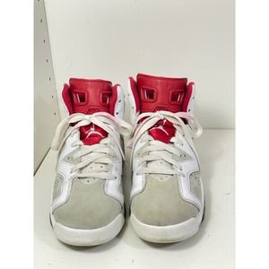 Nike US Youth 6 White Pure Platinum Red Jordan 6 Retro Alternate Sneaker Shoes